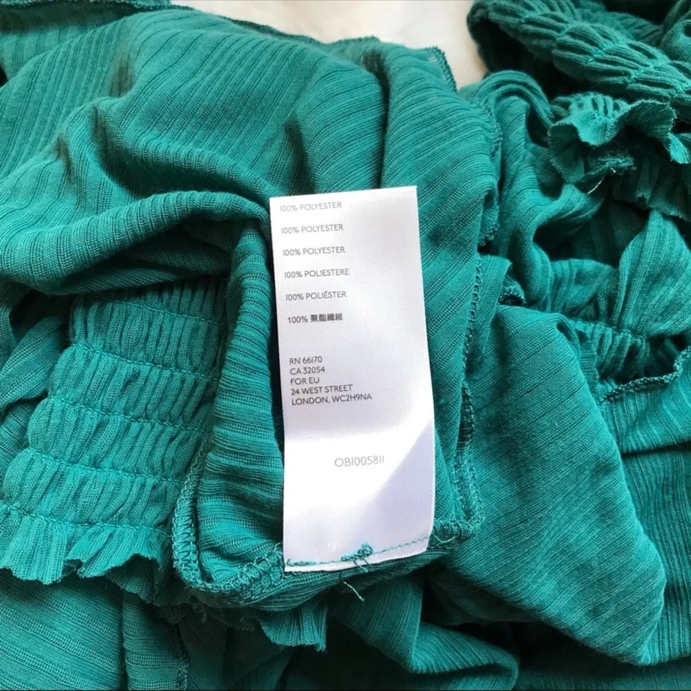 Free People Day Dreaming Top Teal NWOT